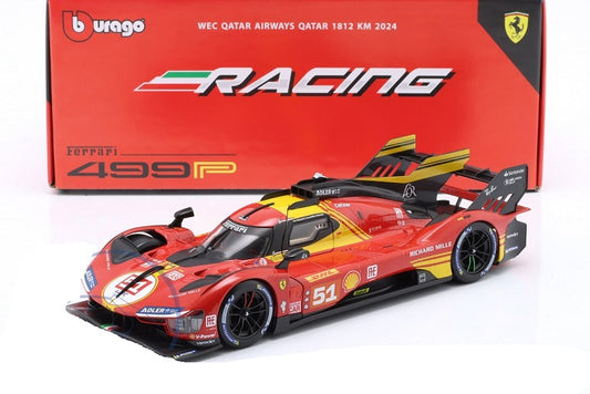 Ferrari 499P #51 2024 WEC Qatar 1812km  - 1/18 Bburago