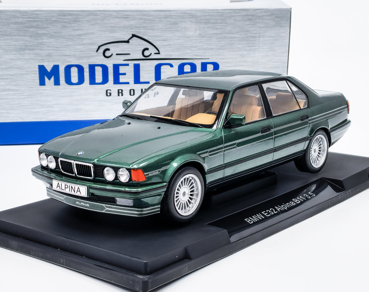 BMW E32 Alpina B11 3.5 verde - 1/18 Model Car Group