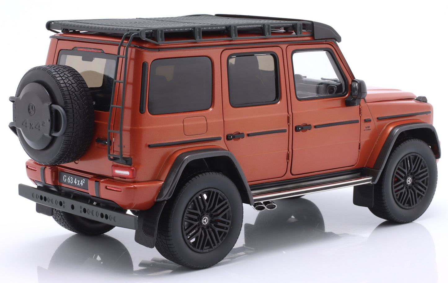 Mercedes-Benz AMG G63 W463 4x4 2022 copper orange magno - 1/18 IScale