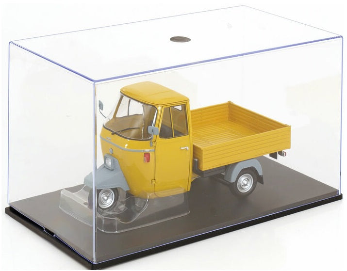 Piaggio Ape P501 year 1979 galbena cu vitrina plexiglass - 1/18 Mitica