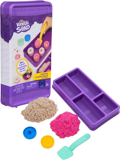 Set de joaca cu nisip si diverse forme Kinetic Sand - Cutie cu fursecuri