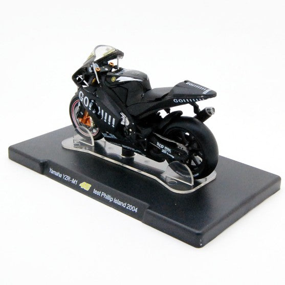 Motocicleta Yamaha YZR-M1 test Phillip Island 2004 - 1/18 Altaya